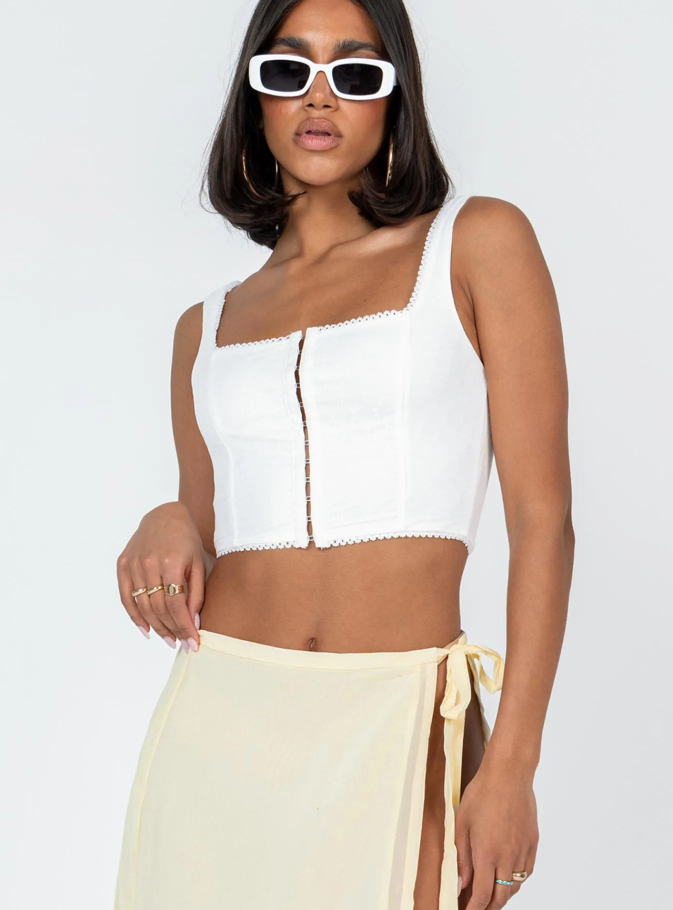 Princess Polly Bryleigh Top White Sale