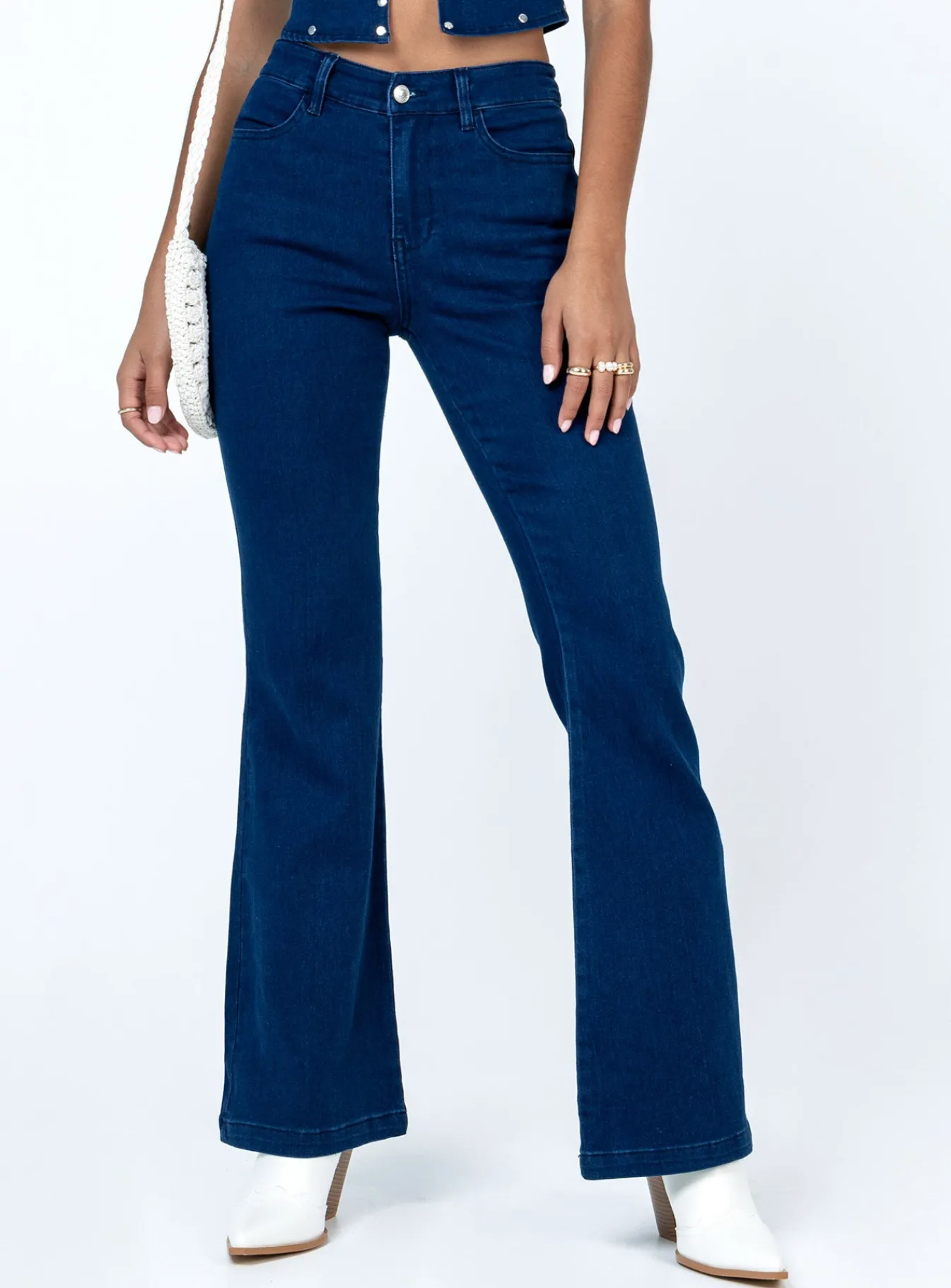 Princess Polly Buckleyjeans Blue Denim Hot