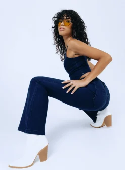 Princess Polly Buckleyjeans Blue Denim Hot