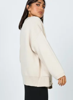 Princess Polly Burke Cardigan Cream Sale