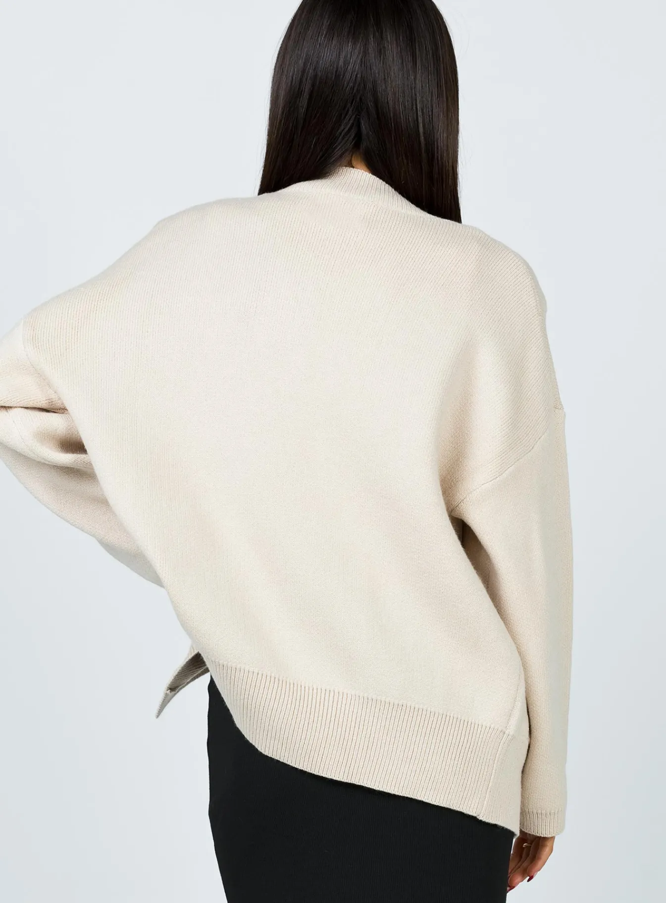 Princess Polly Burke Cardigan Cream Sale