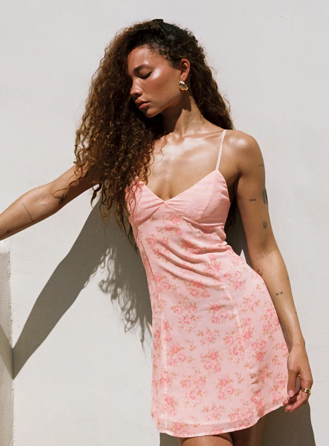 Princess Polly Byrony Mini Dress Pink Multi Cheap