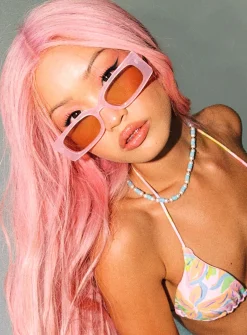 Princess Polly Cahill Sunglasses Pink Sale