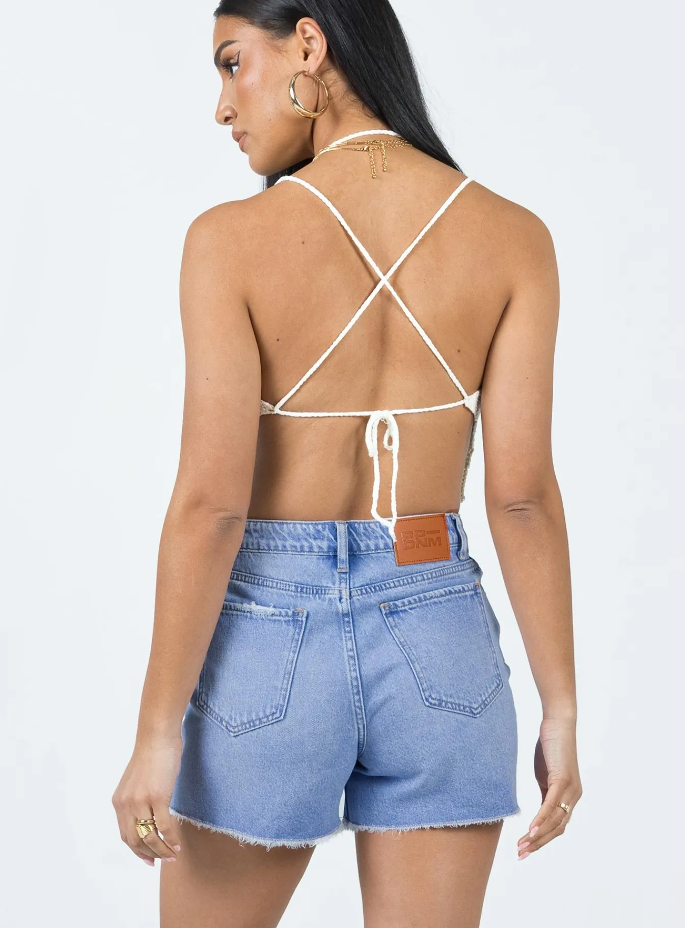 Princess Polly Cairo Rippedshorts Denim Cheap