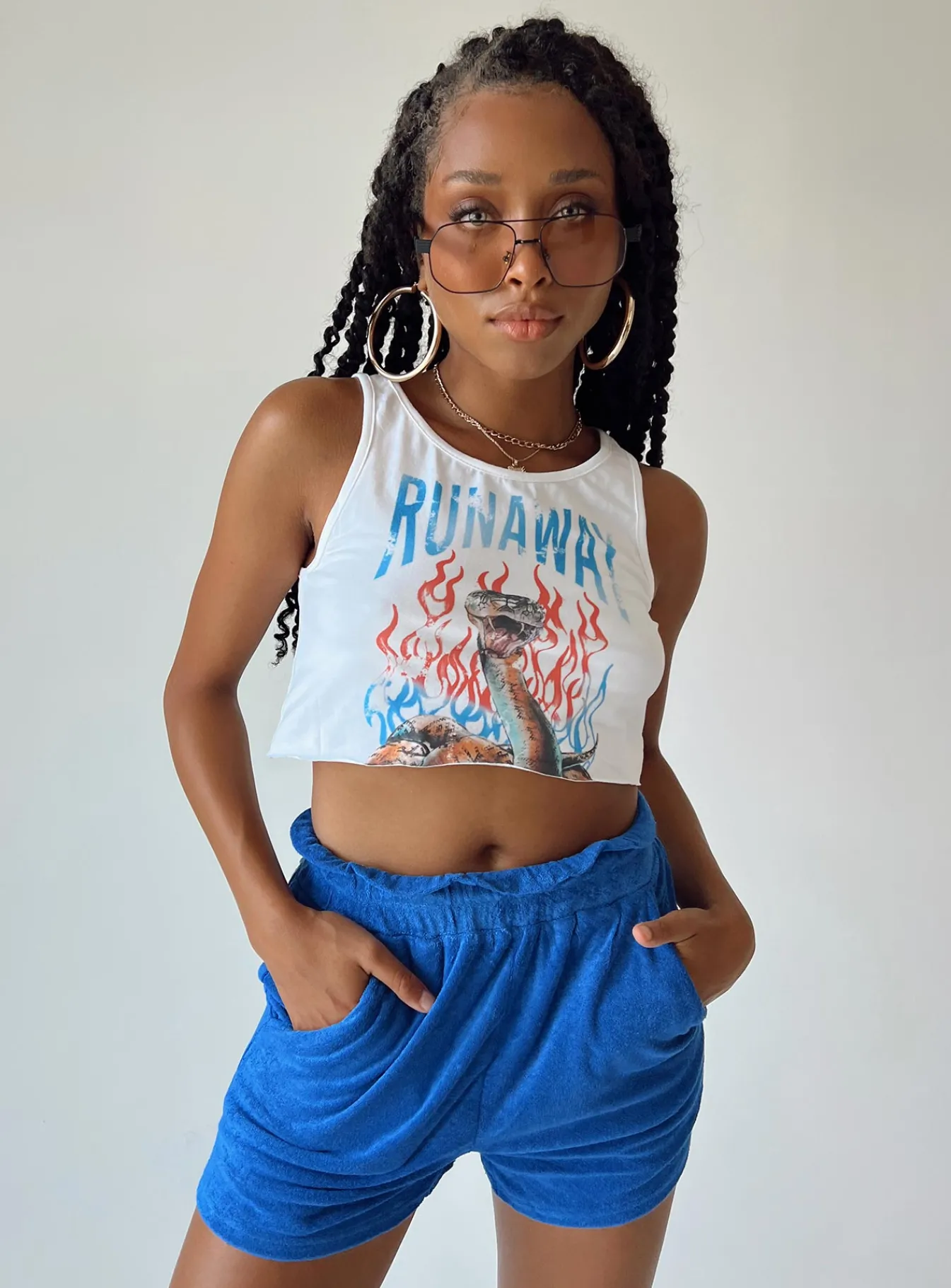 Princess Polly Caleigh Shorts Blue Fashion