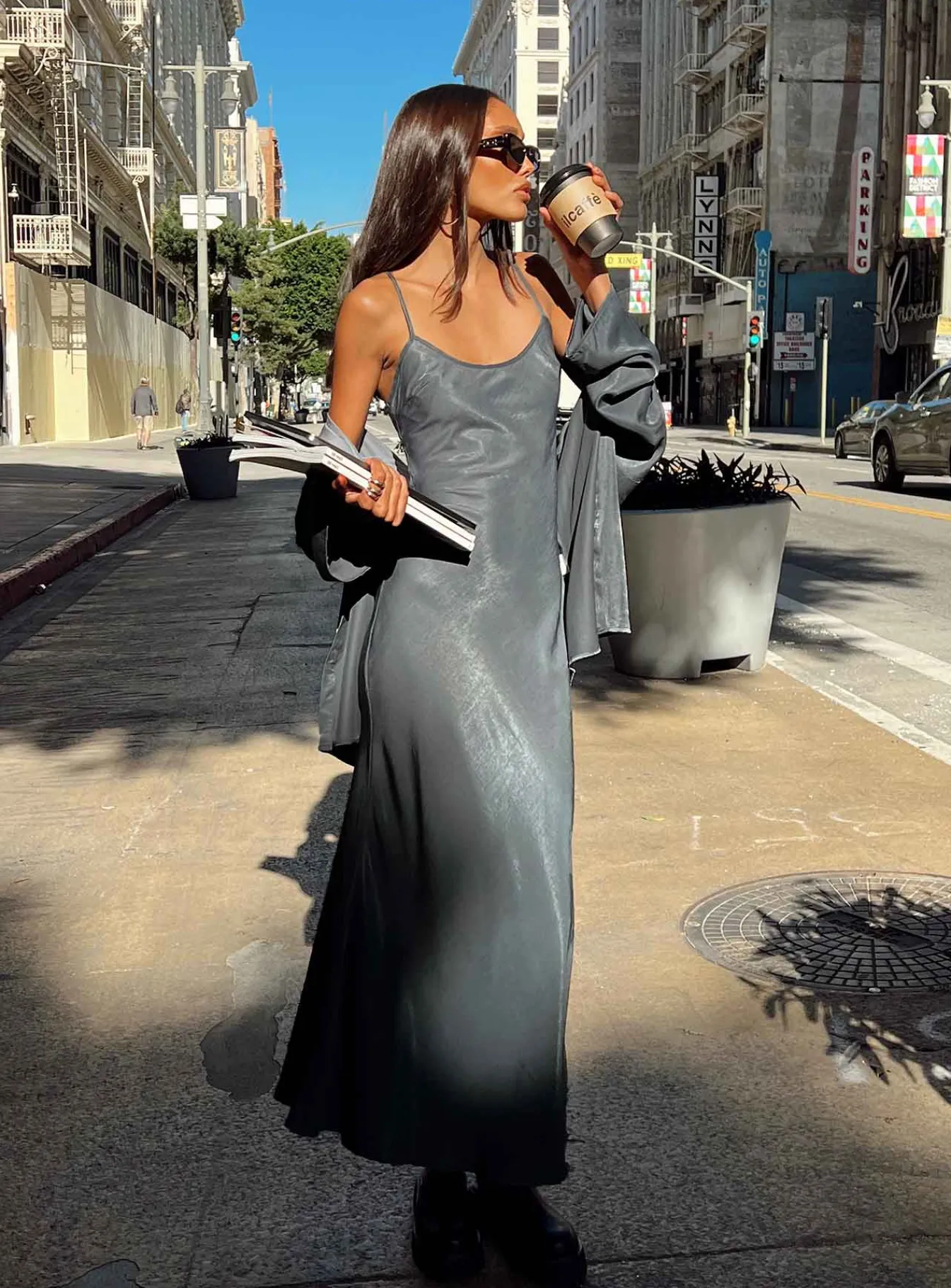Princess Polly Callie Maxi Set Grey Online