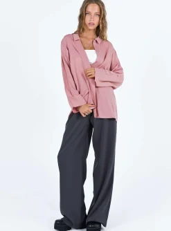 Princess Polly Callie Shirt  Pink Sale