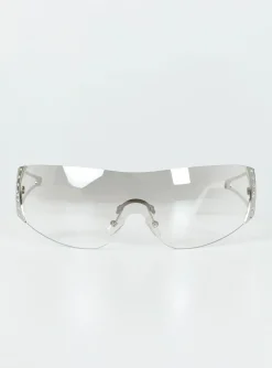 Princess Polly Callile Sunglasses  White Outlet