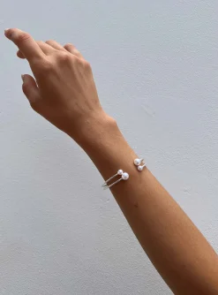Princess Polly Calloway Pearl Cuff Silver Best