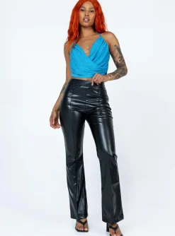 Princess Polly Camarillo Top Blue Flash Sale