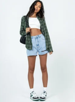 Princess Polly Camarishorts Light Wash Denim Flash Sale