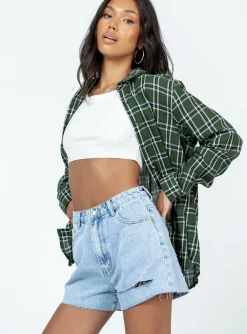 Princess Polly Camarishorts Light Wash Denim Flash Sale