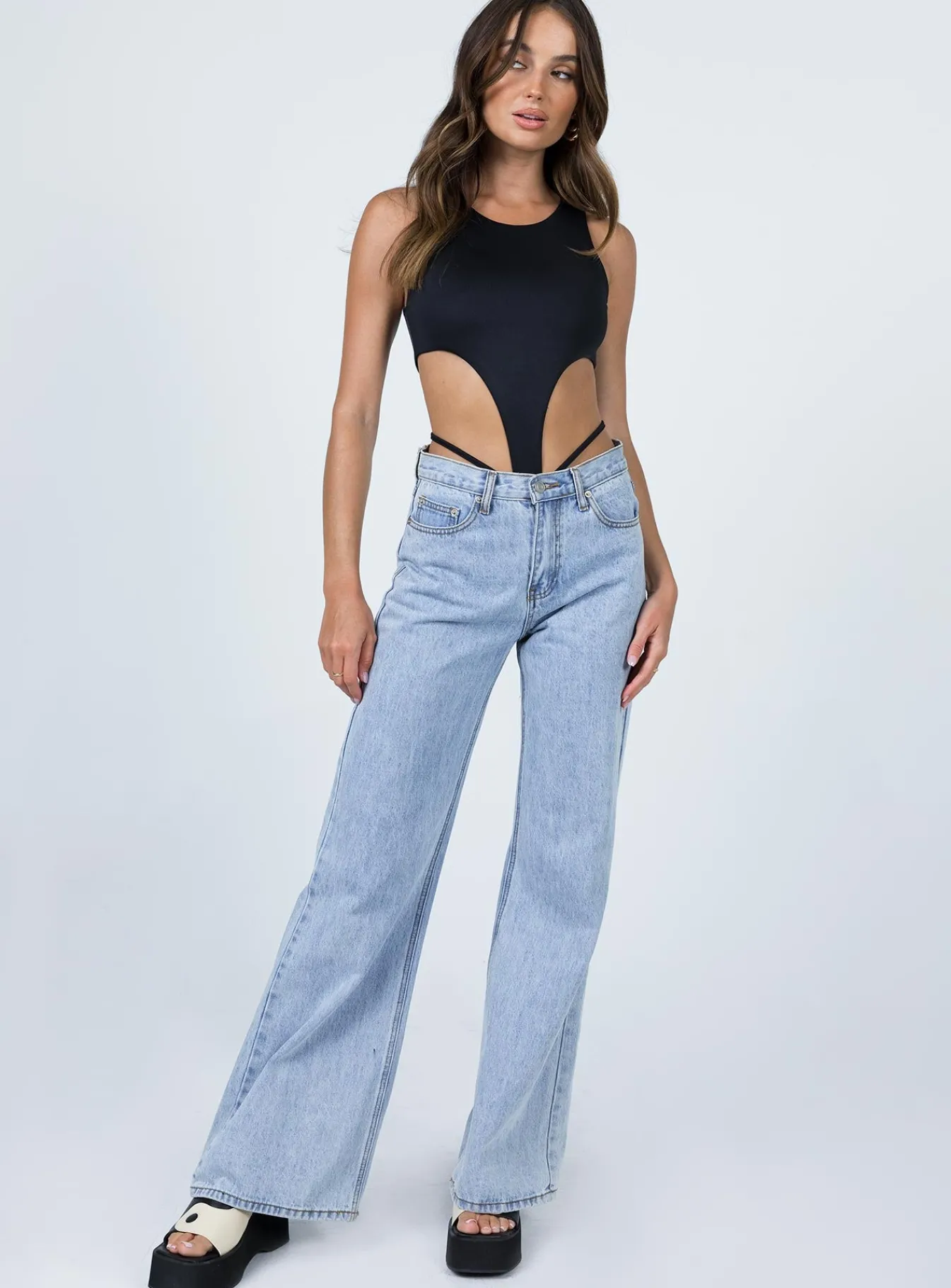 Princess Polly Camden Bodysuit Black Sale