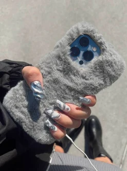 Princess Polly Camille Textured Iphone Case Grey Online