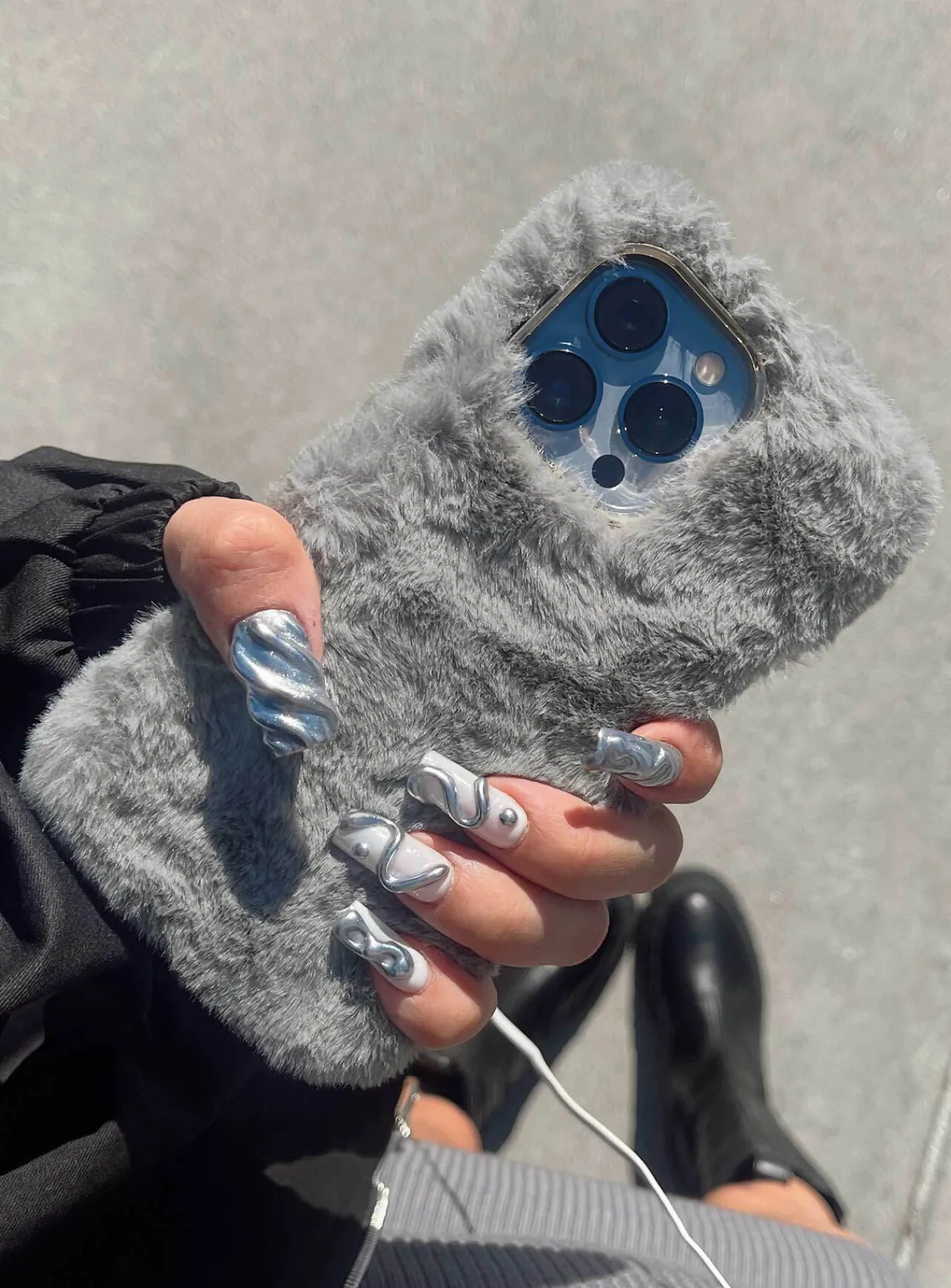 Princess Polly Camille Textured Iphone Case Grey Online
