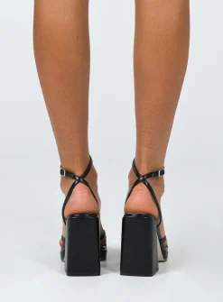 Princess Polly Cammie Heels Black Best