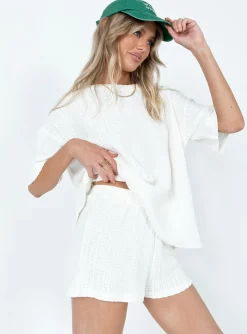 Princess Polly Cammie Knit Set White Discount