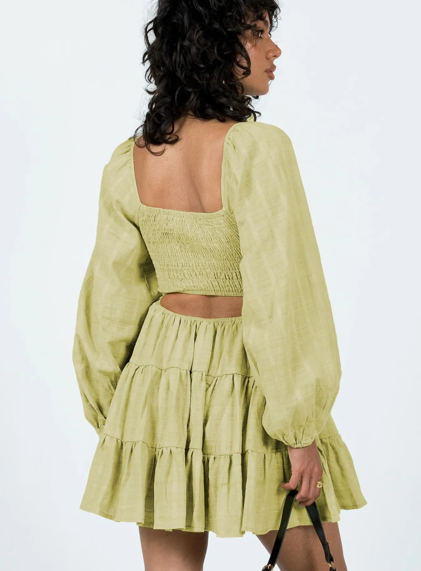 Princess Polly Campbell Mini Dress Sage Best