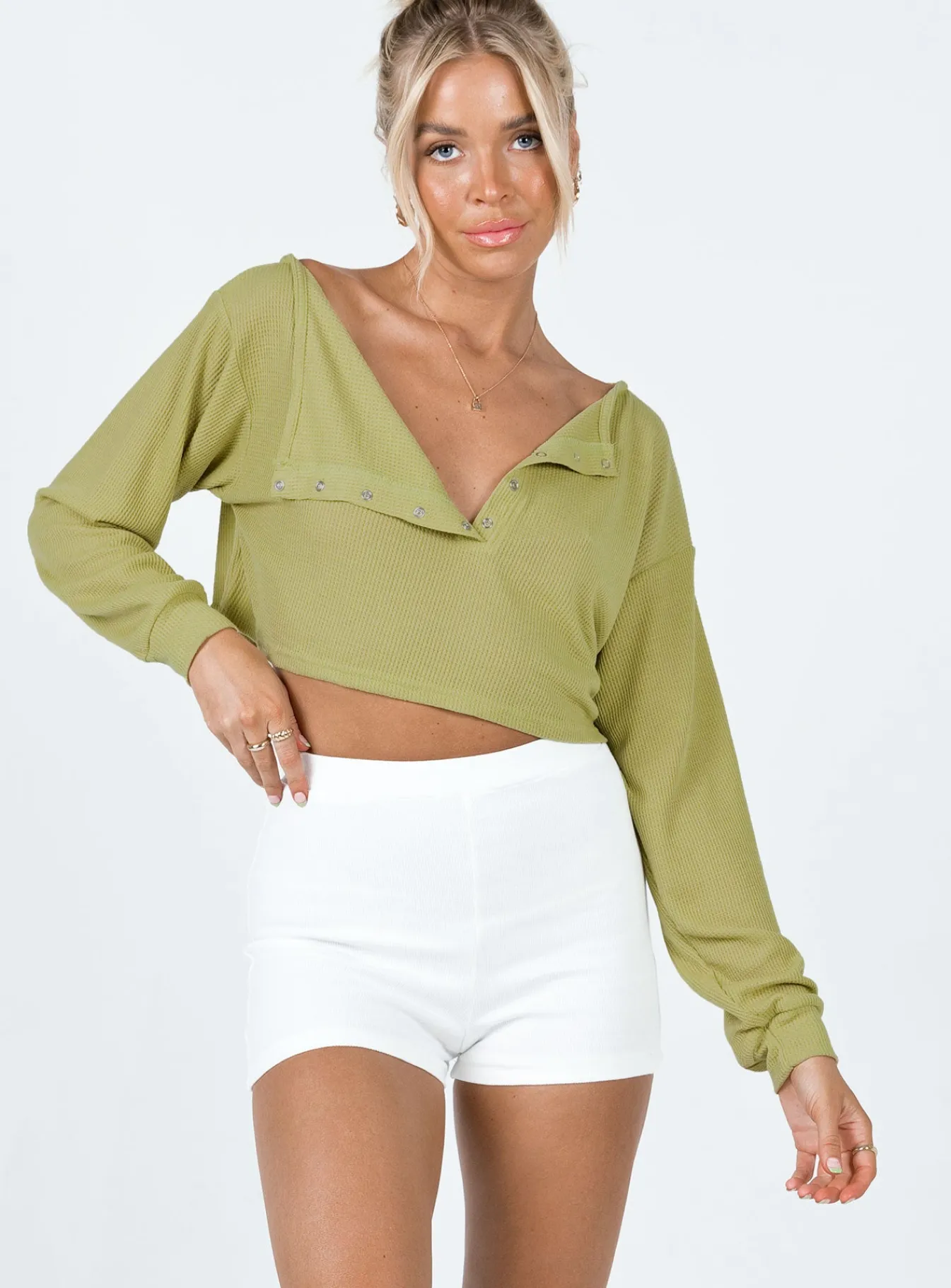 Princess Polly Candice Shorts White Flash Sale
