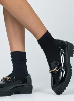 Princess Polly Capri Loafers Black Best