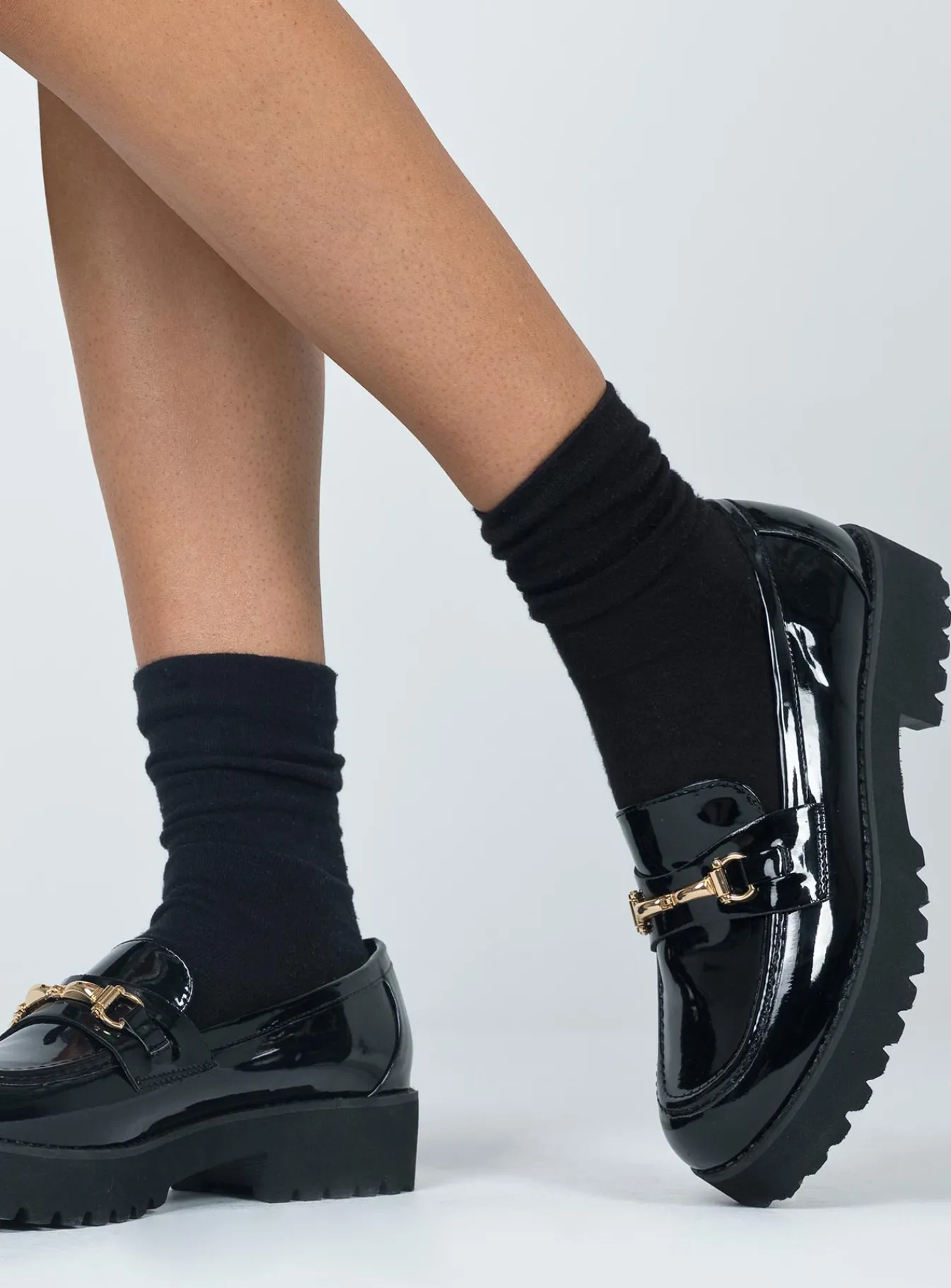 Princess Polly Capri Loafers Black Best