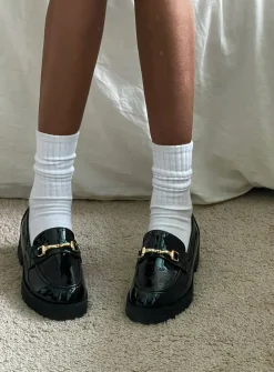 Princess Polly Capri Loafers Black Best