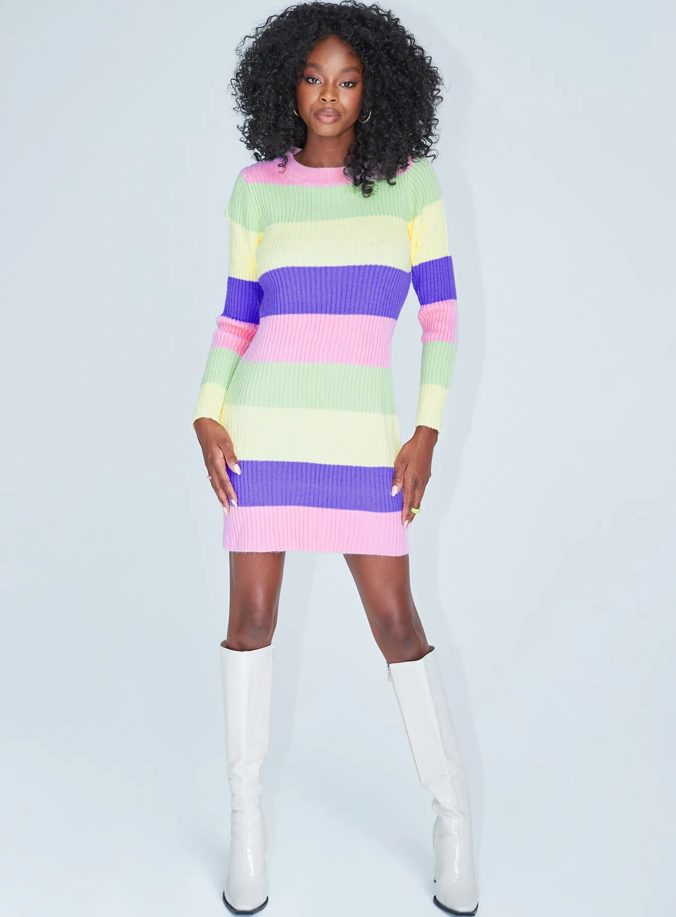 Princess Polly Cara Mini Dress Stripe Multi Sale