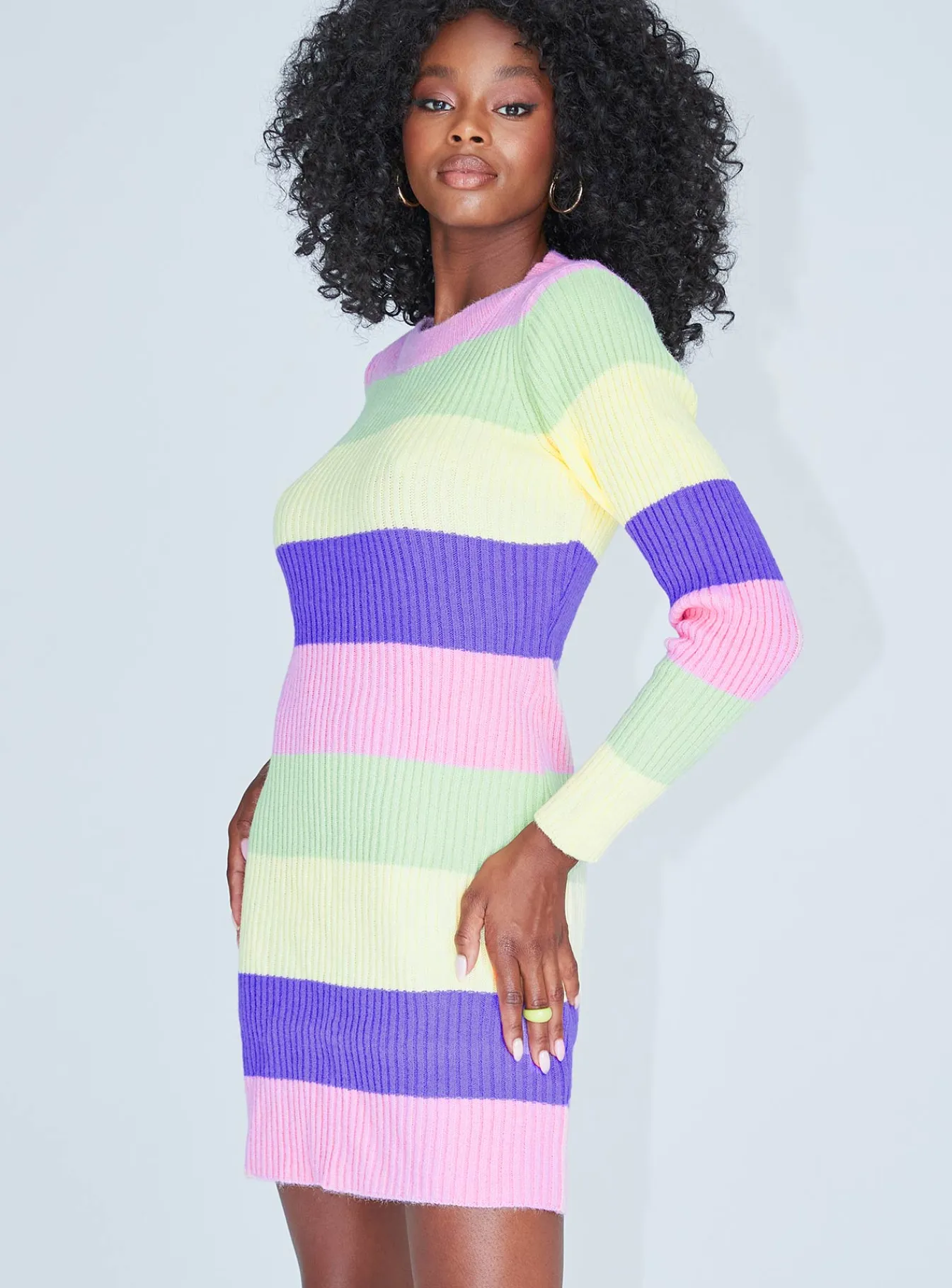 Princess Polly Cara Mini Dress Stripe Multi Sale