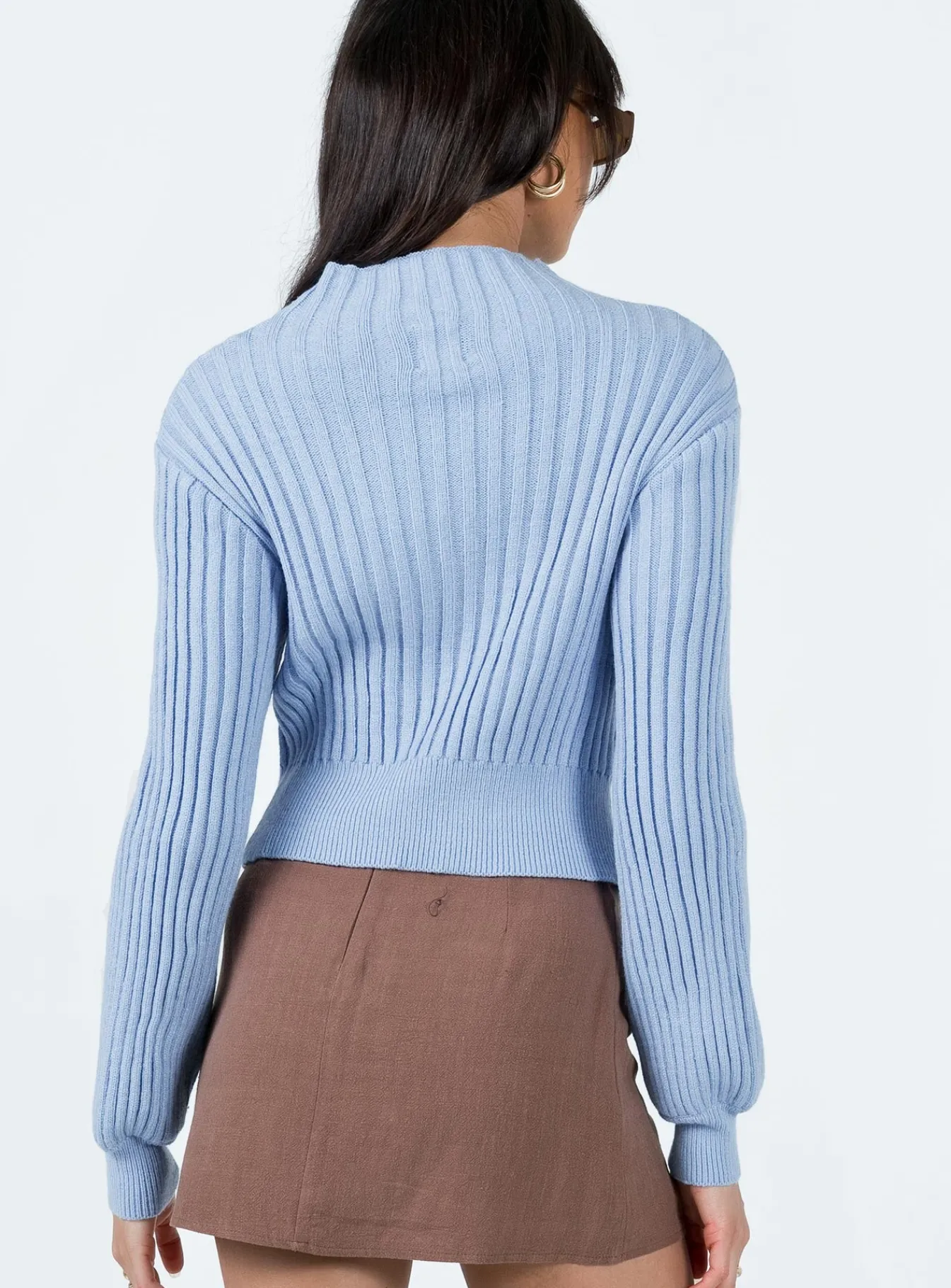 Princess Polly Cardoc Sweater Blue Sale