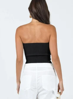 Princess Polly Carelli Strapless Top/ Beige Black Best