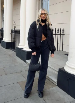 Princess Polly Carey Denim Jeans  Black Best