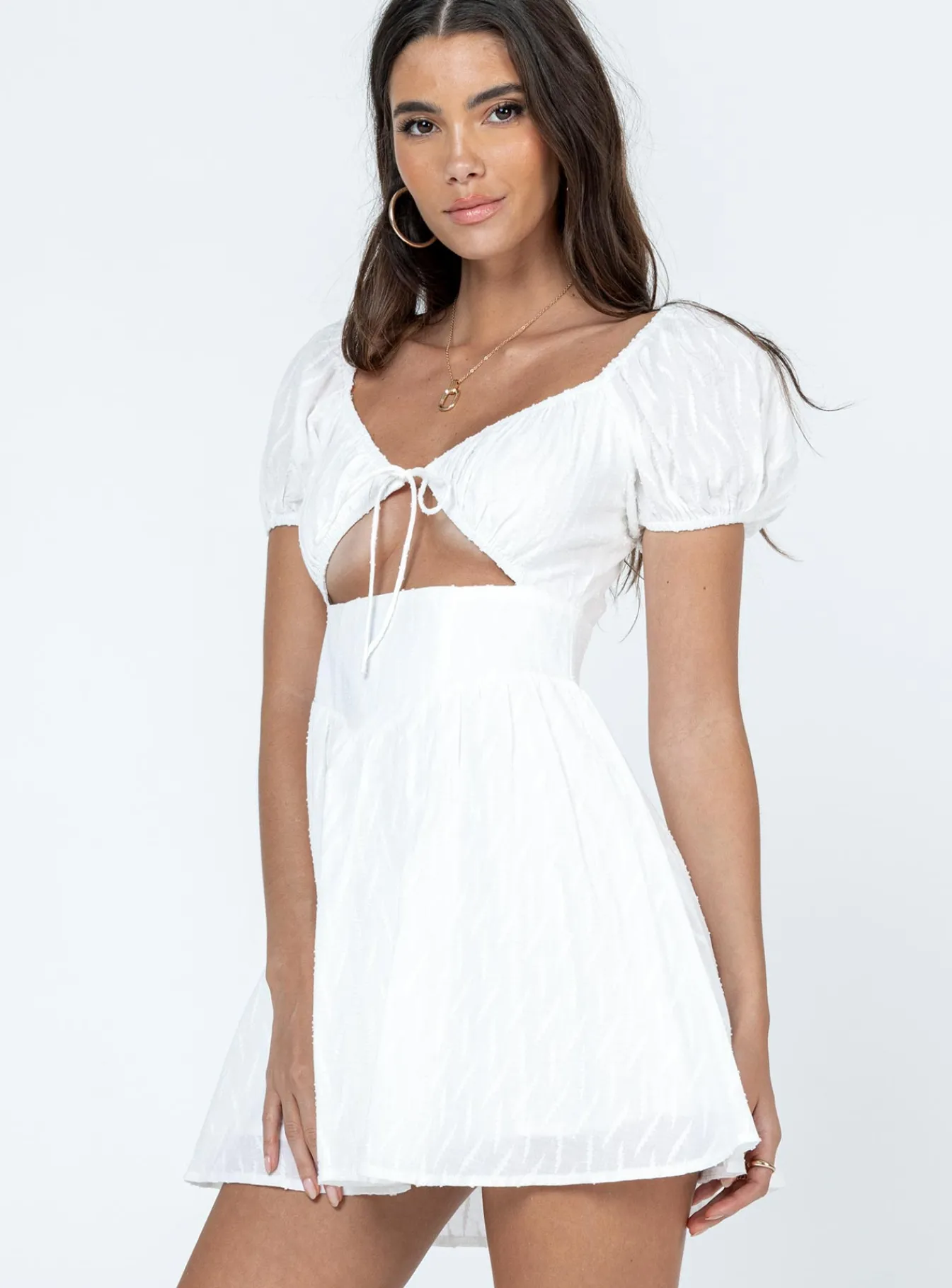 Princess Polly Caria Mini Dress White Sale