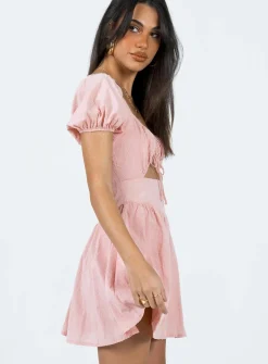 Princess Polly Caria Mini Dress Dusty Pink Flash Sale