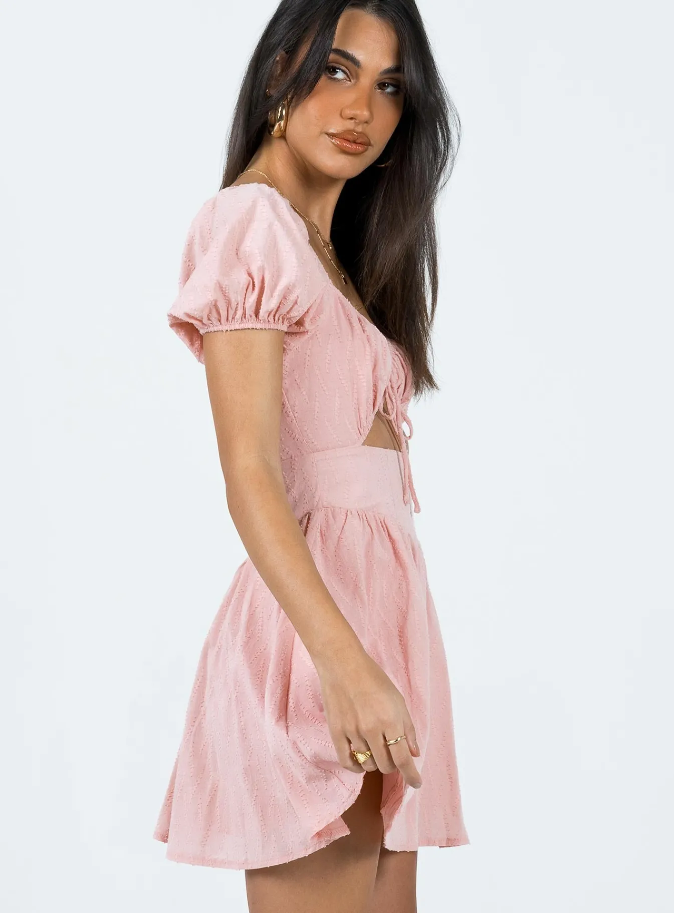 Princess Polly Caria Mini Dress Dusty Pink Flash Sale