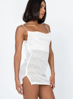 Princess Polly Carla Cowl Neck Mini Dress  White Best