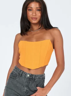 Princess Polly Carlie Top  Orange Store