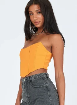 Princess Polly Carlie Top  Orange Store
