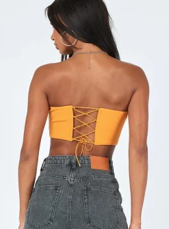 Princess Polly Carlie Top  Orange Store