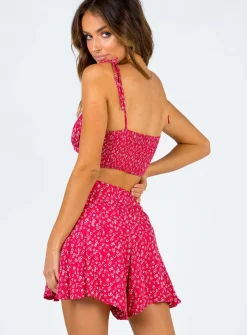 Princess Polly Carly Set  Red Online