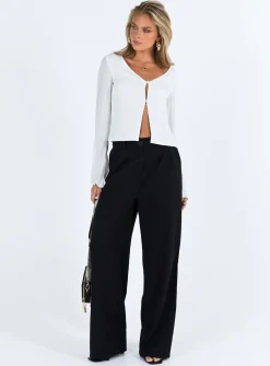 Princess Polly Carmaine Long Sleeve Top  White Shop