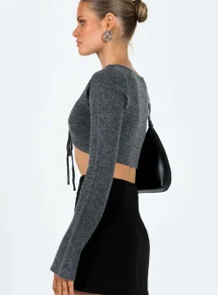 Princess Polly Carmel Bolero Top Charcoal Shop