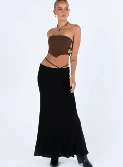 Princess Polly Carnlea Strapless Top Brown Flash Sale