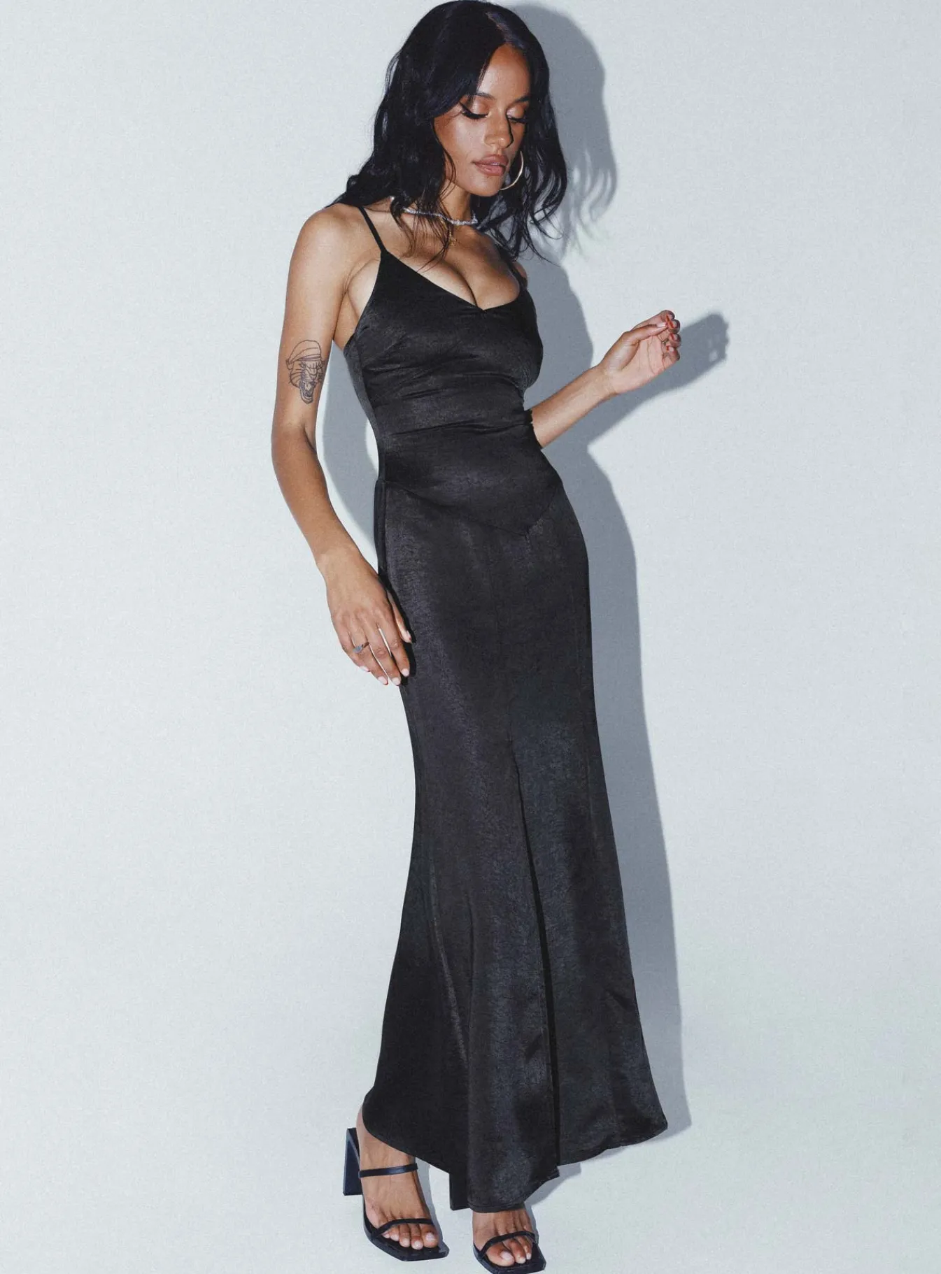 Princess Polly Carol Maxi Dress Black Clearance