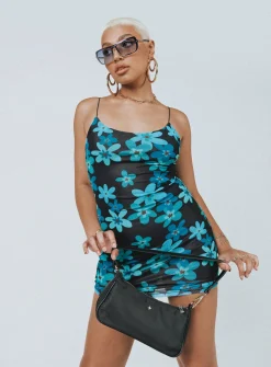 Princess Polly Carolina Mini Dressfloral Black Best Sale