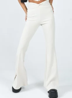 Princess Polly Carolina Pants  Cream Fashion