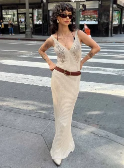 Princess Polly Carrera Maxi Dress Beige Sale