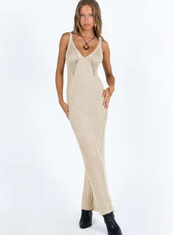 Princess Polly Carrera Maxi Dress Beige Sale