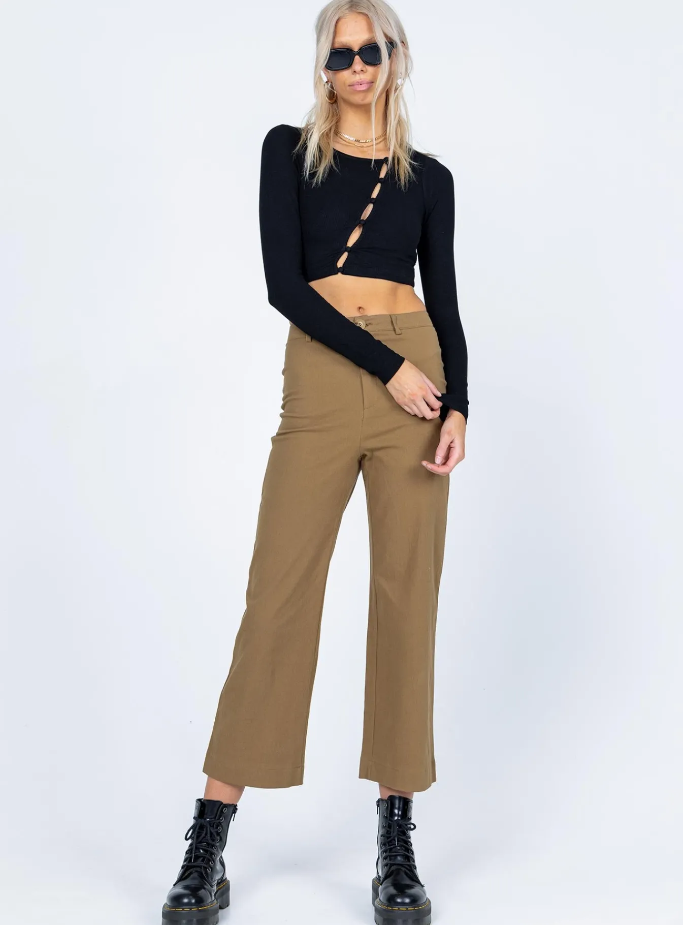 Princess Polly Carter Pants Brown Discount