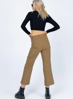 Princess Polly Carter Pants Brown Discount