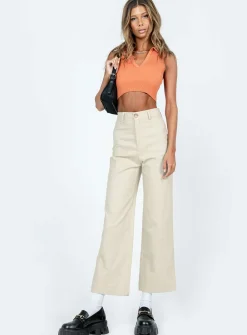 Princess Polly Carter Pants  Beige Shop